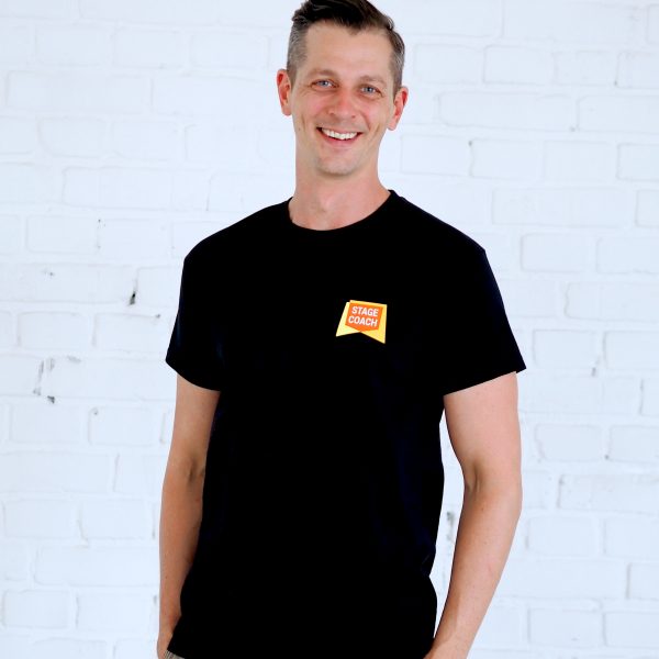 T-Shirt schwarz für Erwachsene, kleines Logo